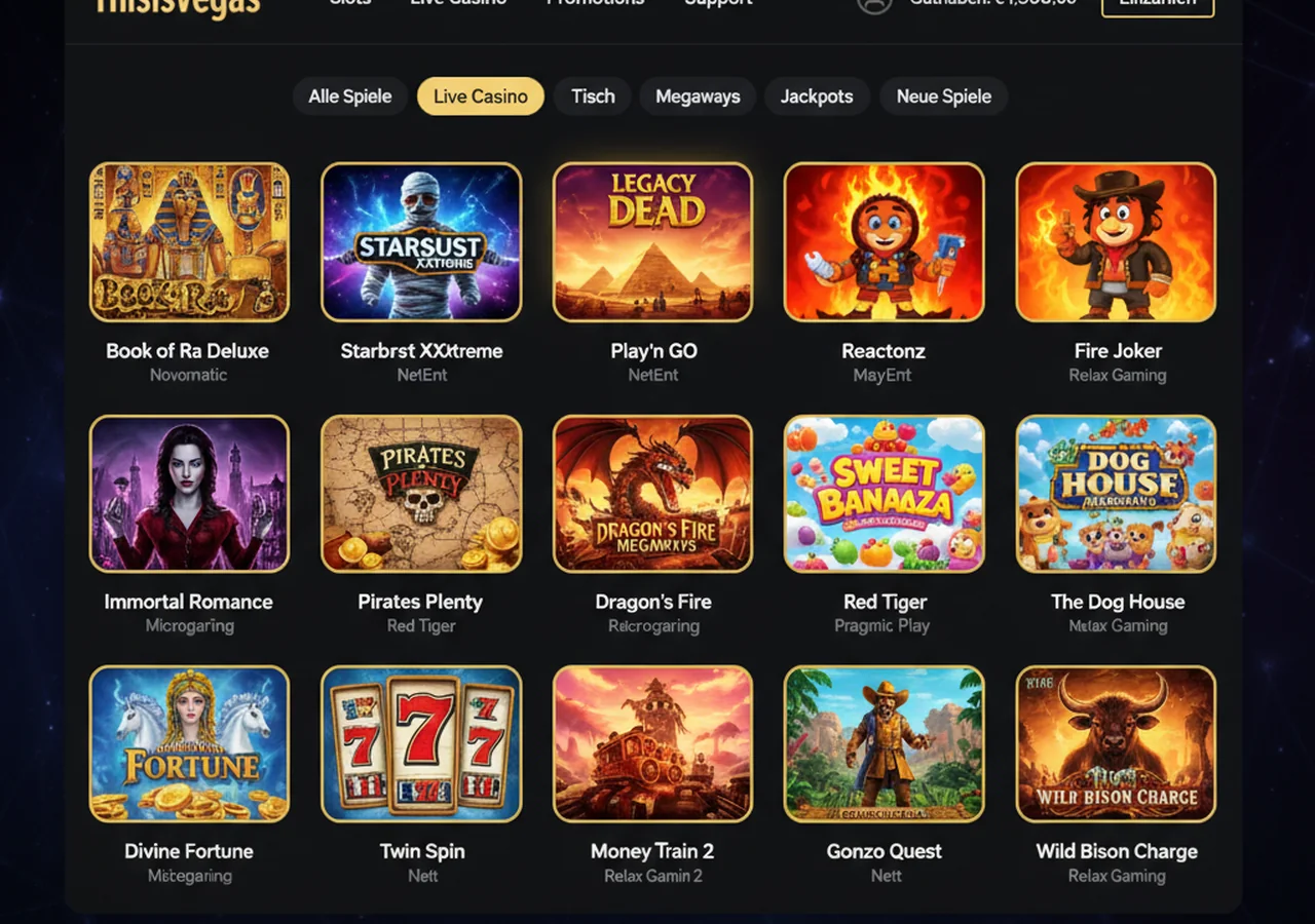 Spielangebot bei ThisIsVegas – ThisIsVegas